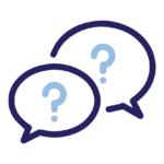 Text Bubble Icons with Question Marks